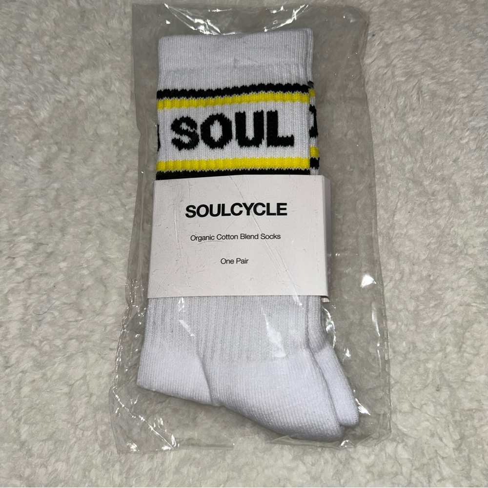 SoulCycle Organic Blend Cotton Socks OS NEW